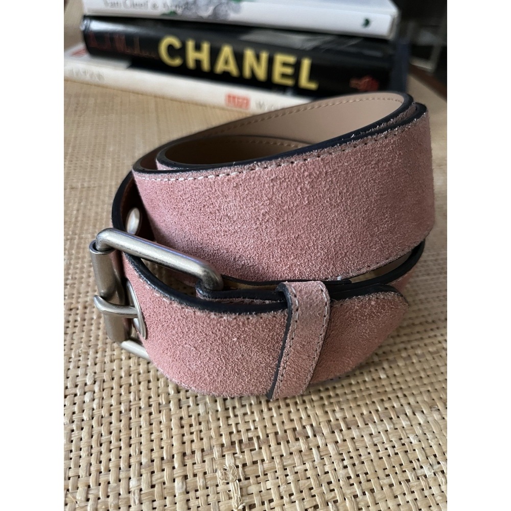 Leather Women's Belt Size Large- Old Rose